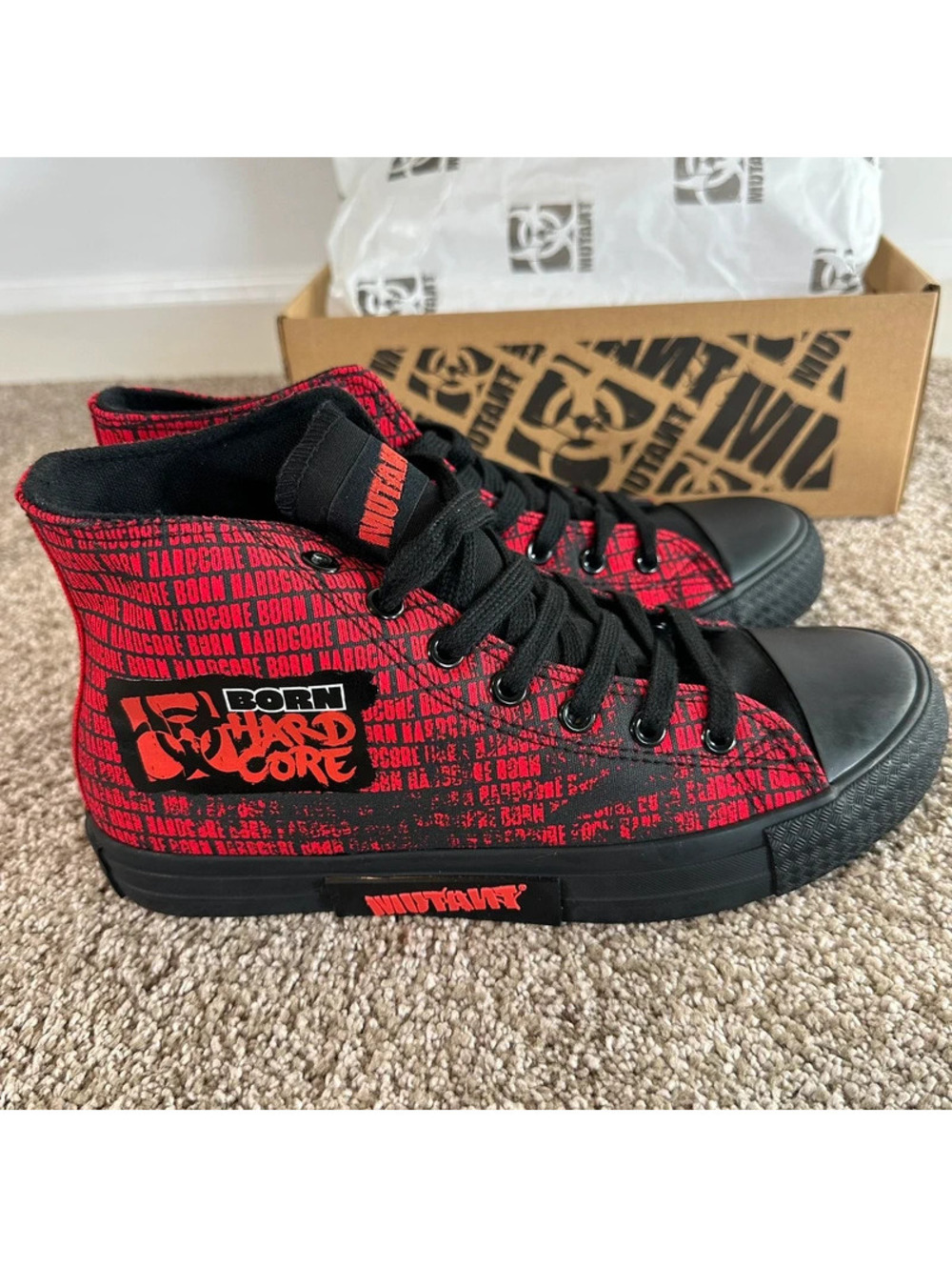 Mutant Born Hardcore High tops womens size 7-9